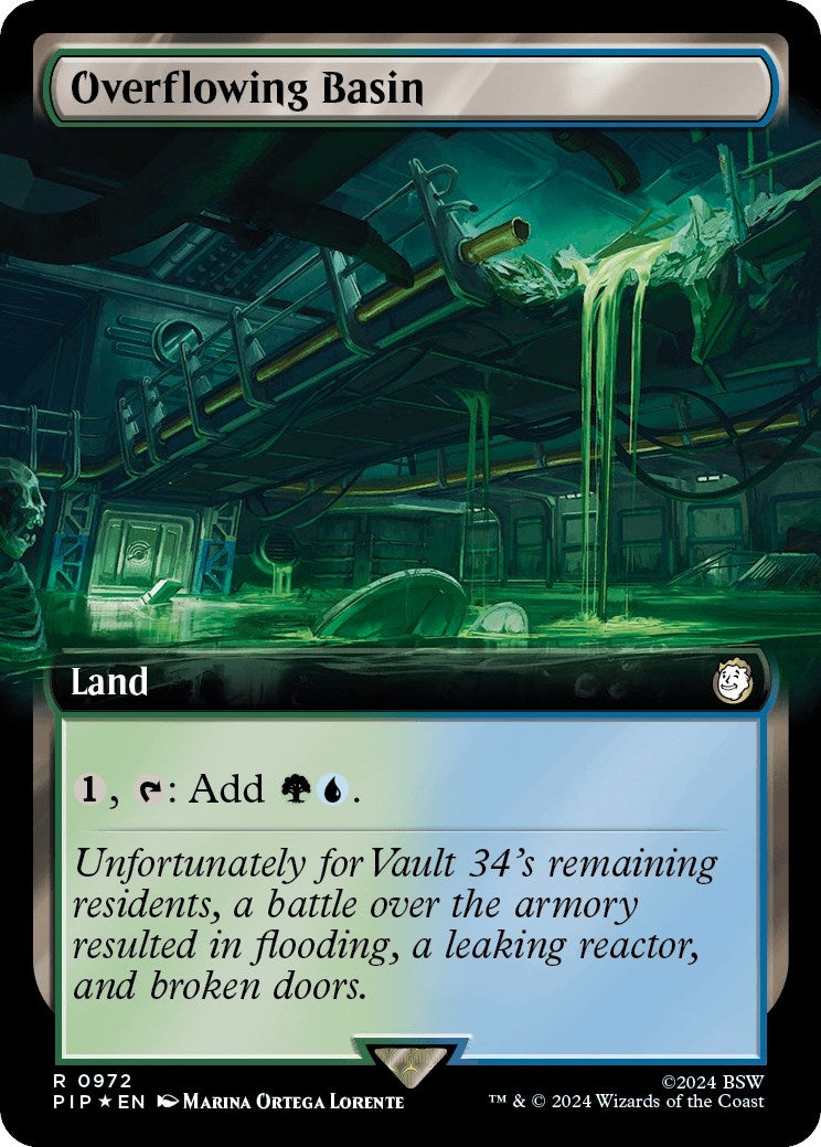 Image for Overflowing Basin (Extended Art) (Surge Foil) (972) (PIP) - Magic: The Gathering