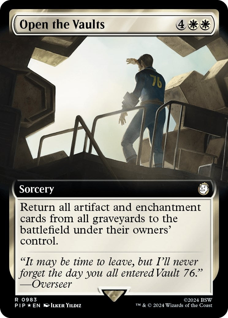Image for Open the Vaults (Extended Art) (Surge Foil) (983) (PIP) - Magic: The Gathering