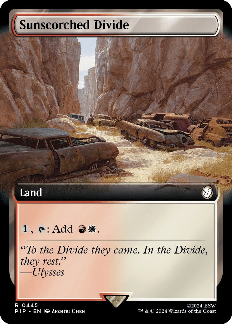 Image for Sunscorched Divide (Extended Art) (445) (PIP) - Magic: The Gathering