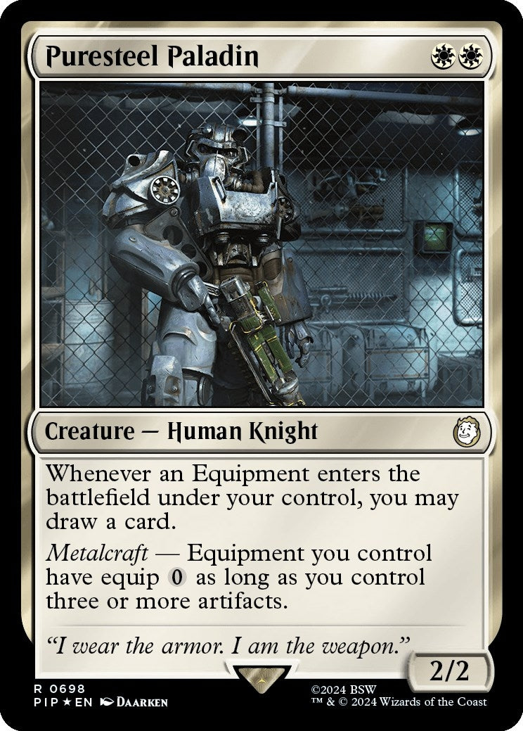 Image for Puresteel Paladin (Surge Foil) (698) (PIP) - Magic: The Gathering
