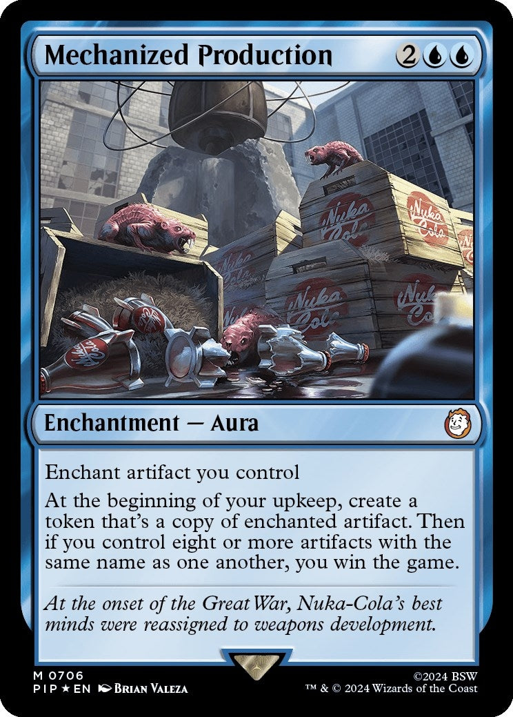 Image for Mechanized Production (Surge Foil) (706) (PIP) - Magic: The Gathering