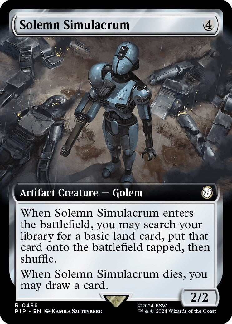 Image for Solemn Simulacrum (Extended Art) (486) (PIP) - Magic: The Gathering