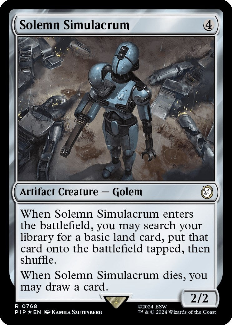 Image for Solemn Simulacrum (Surge Foil) (768) (PIP) - Magic: The Gathering