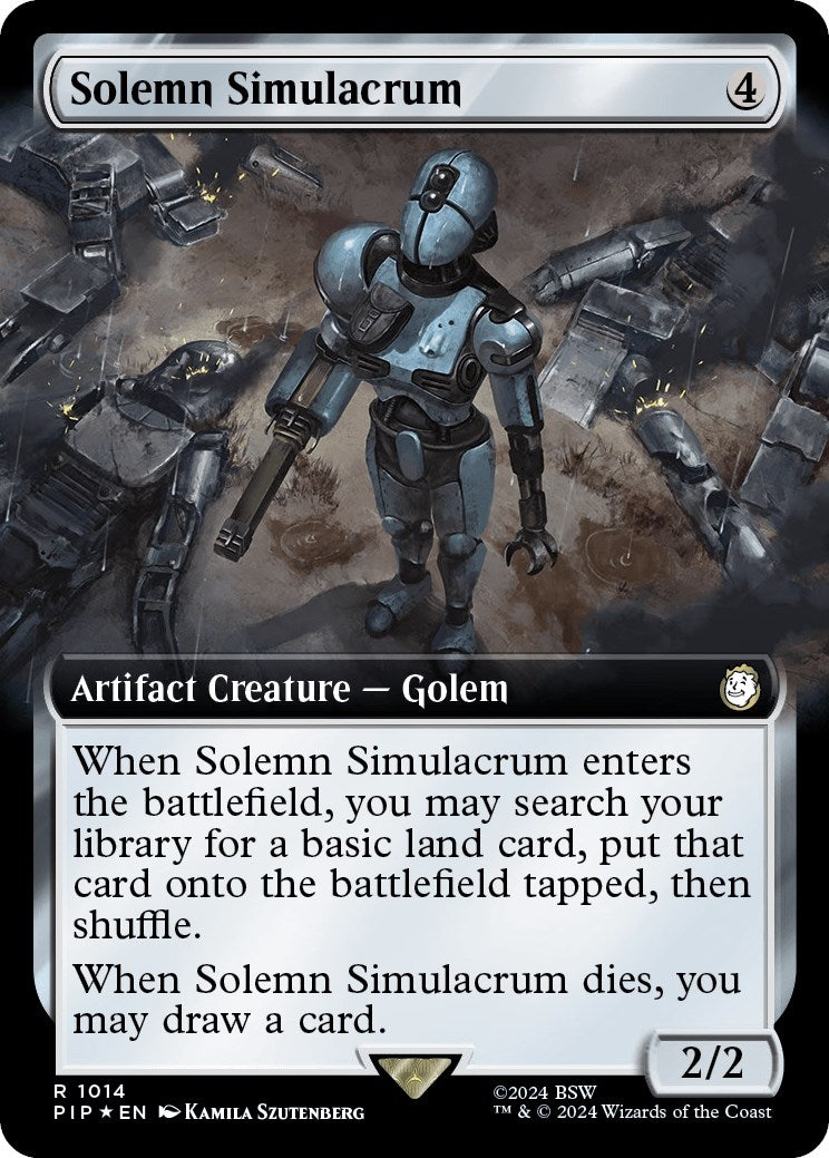 Image for Solemn Simulacrum (Extended Art) (Surge Foil) (1014) (PIP) - Magic: The Gathering