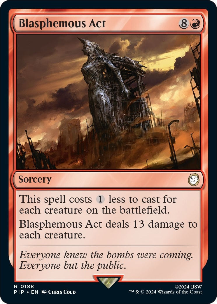 Image for Blasphemous Act (188) (PIP) - Magic: The Gathering