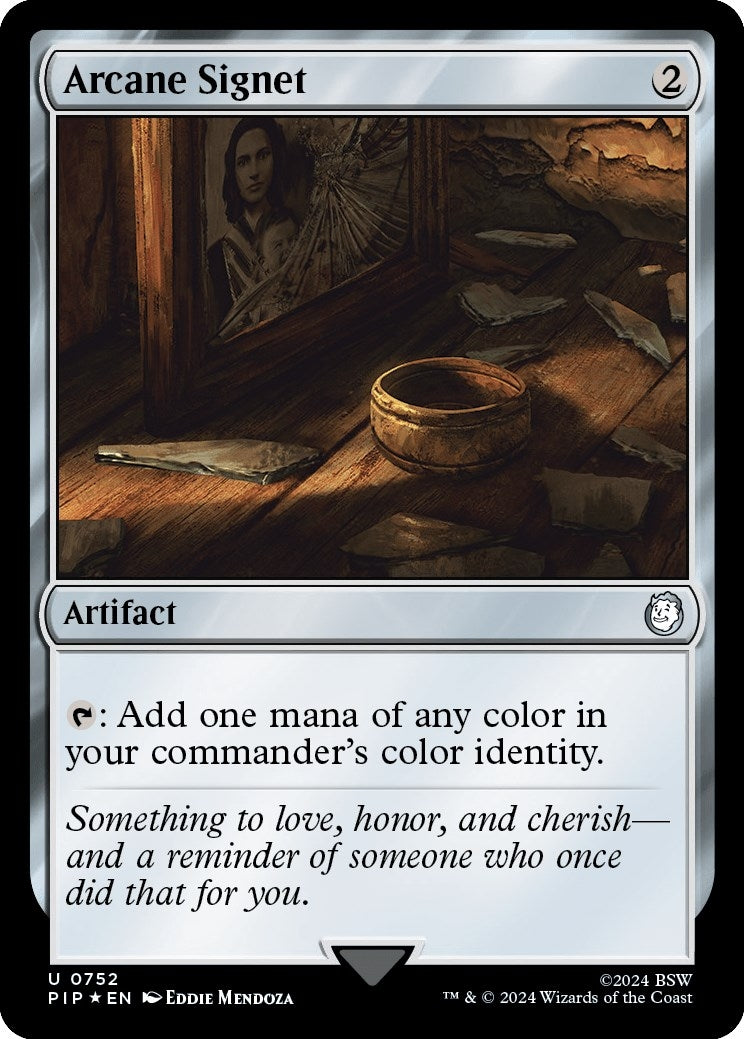 Image for Arcane Signet (Surge Foil) (752) (PIP) - Magic: The Gathering