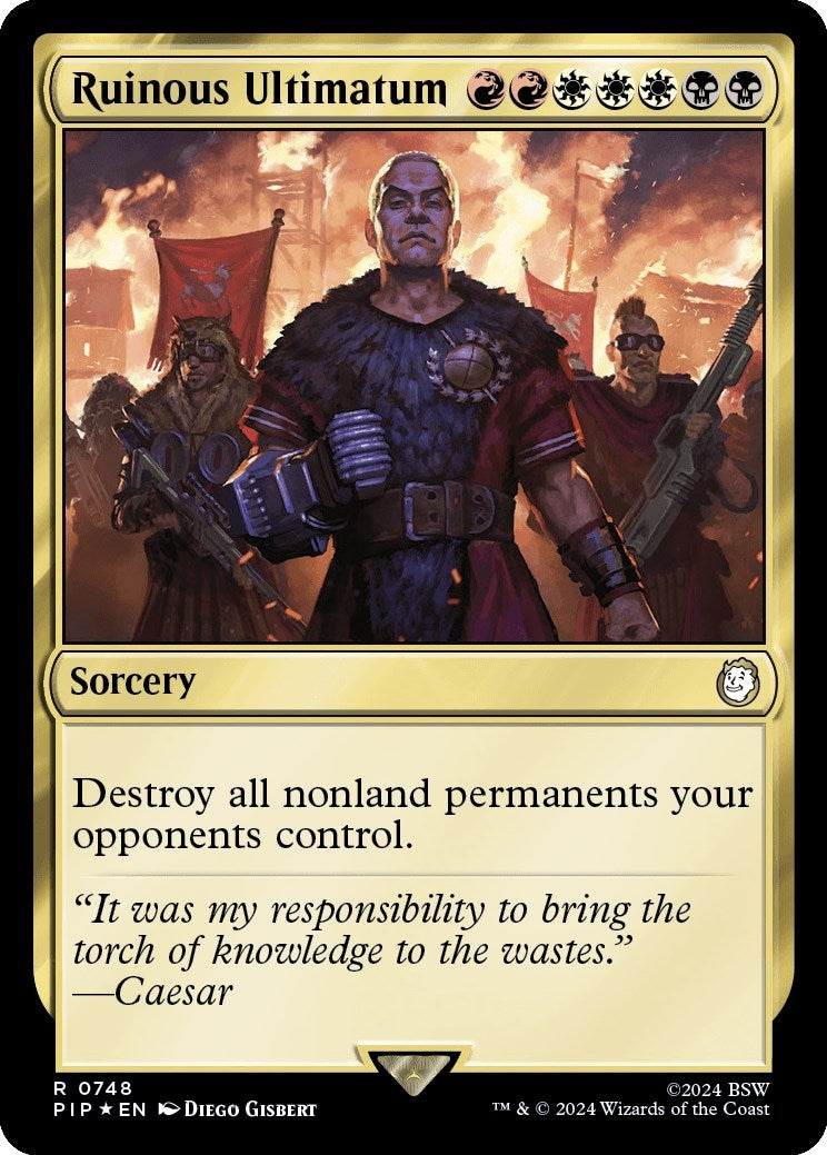 Image for Ruinous Ultimatum (Surge Foil) (748) (PIP) - Magic: The Gathering