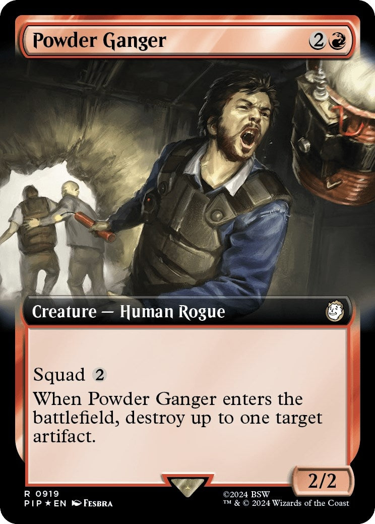 Image for Powder Ganger (Extended Art) (Surge Foil) (919) (PIP) - Magic: The Gathering