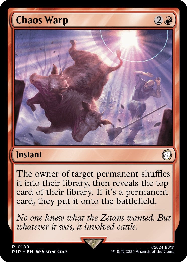 Image for Chaos Warp (189) (PIP) - Magic: The Gathering