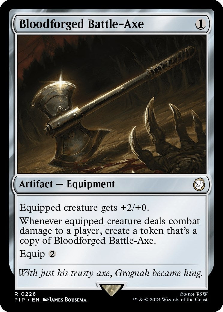 Image for Bloodforged Battle-Axe (226) (PIP) - Magic: The Gathering
