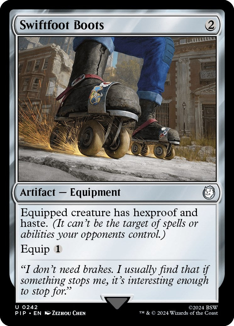 Image for Swiftfoot Boots (242) (PIP) - Magic: The Gathering