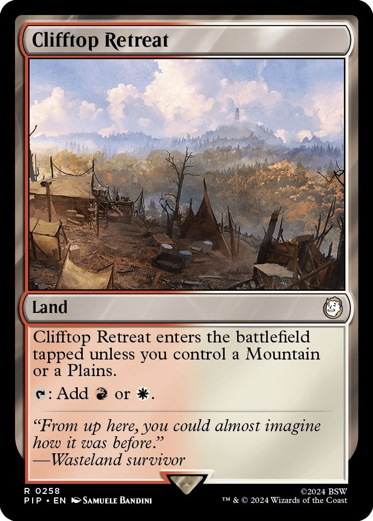 Image for Clifftop Retreat (258) (PIP) - Magic: The Gathering