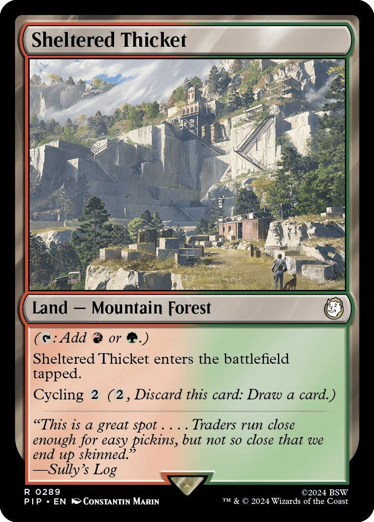 Image for Sheltered Thicket (289) (PIP) - Magic: The Gathering