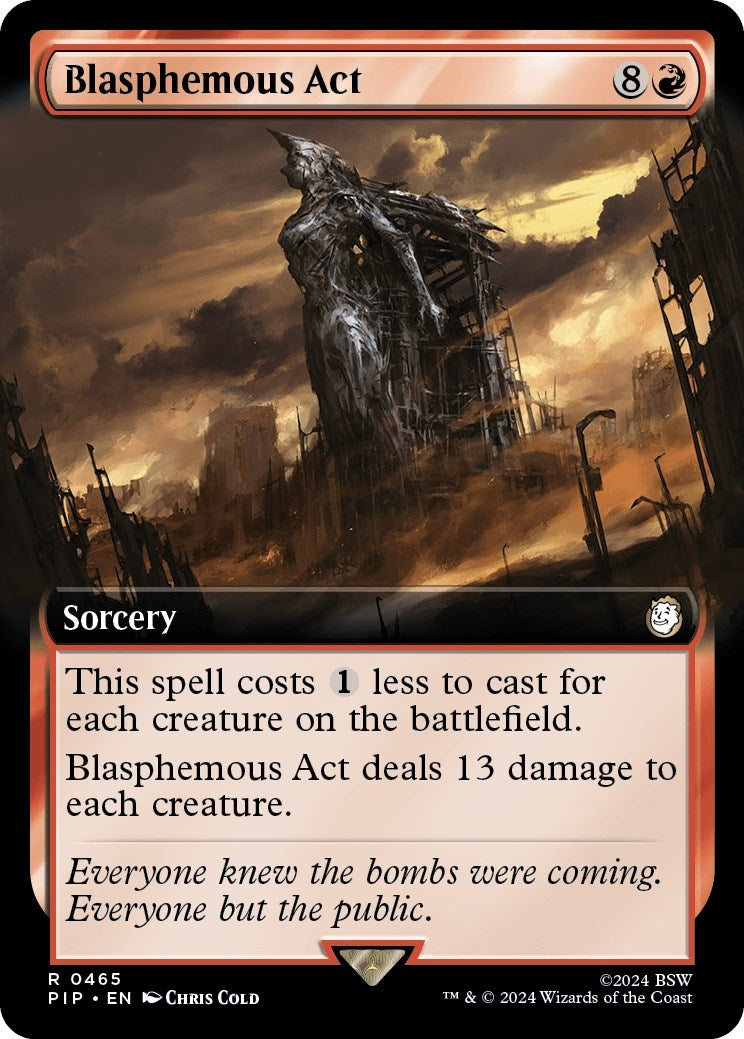 Image for Blasphemous Act (Extended Art) (465) (PIP) - Magic: The Gathering