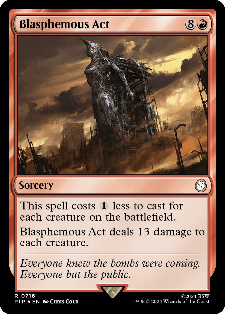 Image for Blasphemous Act (Surge Foil) (716) (PIP) - Magic: The Gathering