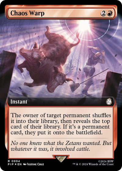 Chaos Warp (Extended Art) (Surge Foil) (994) (PIP)