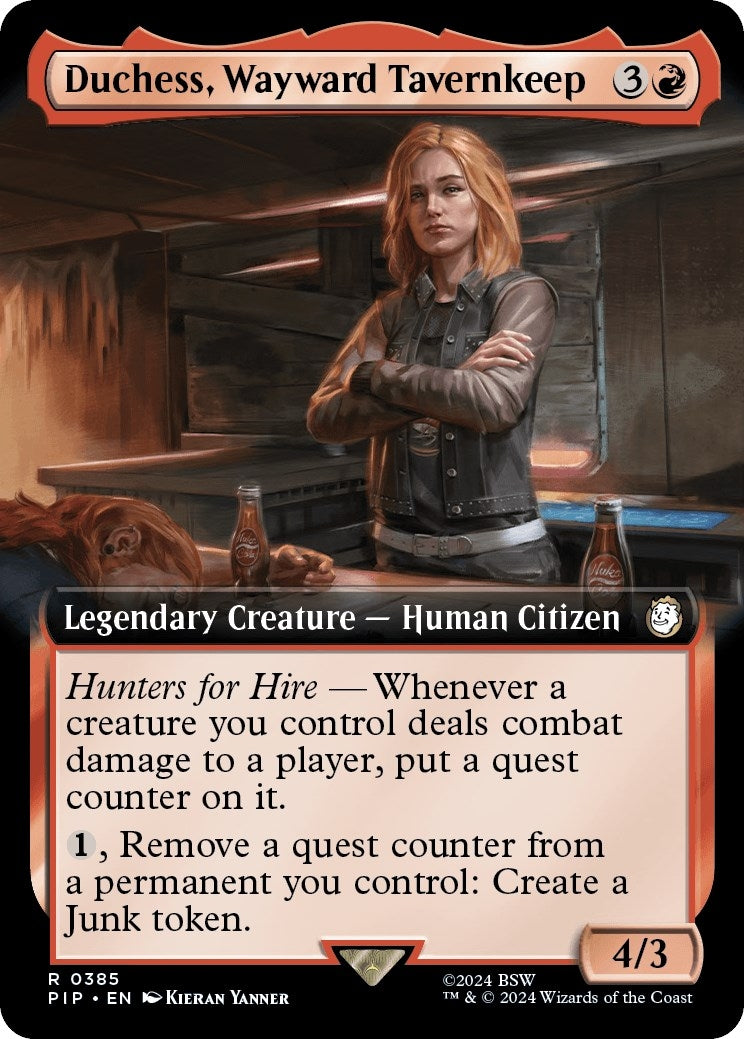 Image for Duchess, Wayward Tavernkeep (Extended Art) (385) (PIP) - Magic: The Gathering