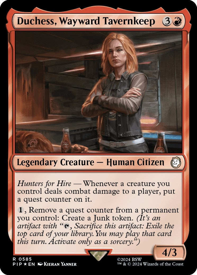 Image for Duchess, Wayward Tavernkeep (Surge Foil) (585) (PIP) - Magic: The Gathering
