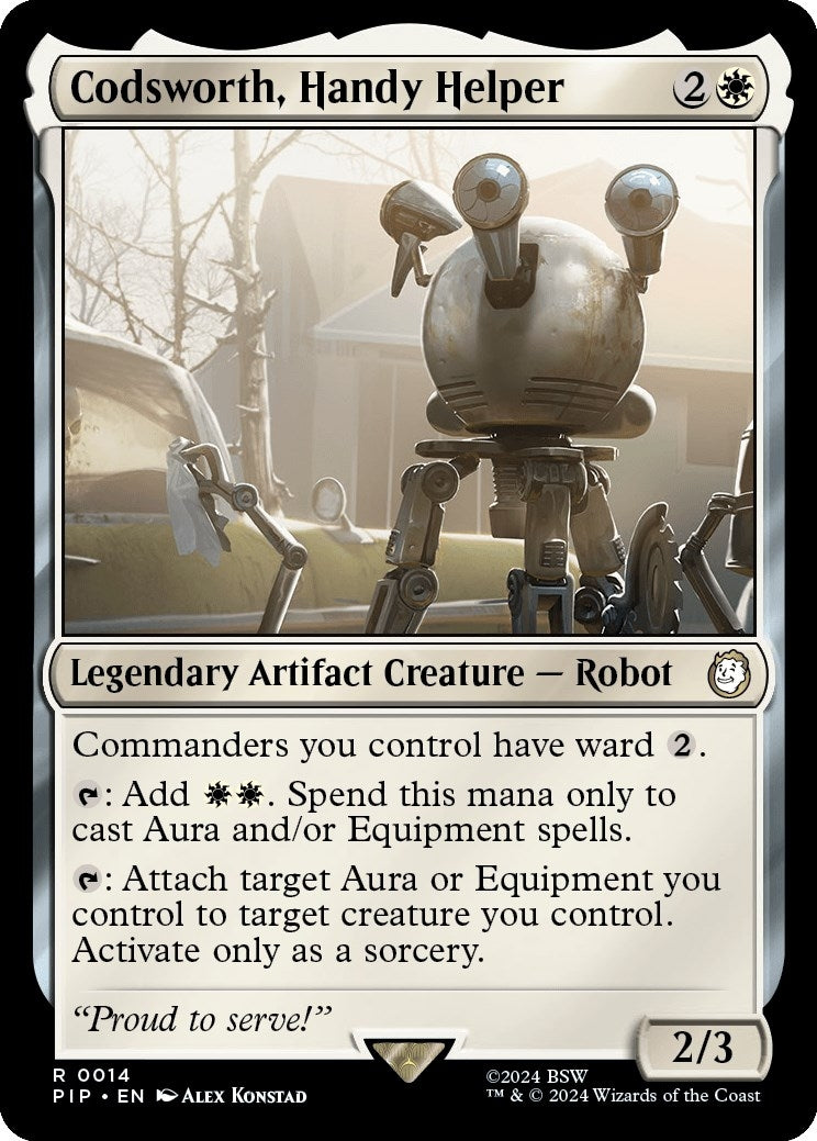 Image for Codsworth, Handy Helper (14) (PIP) - Magic: The Gathering