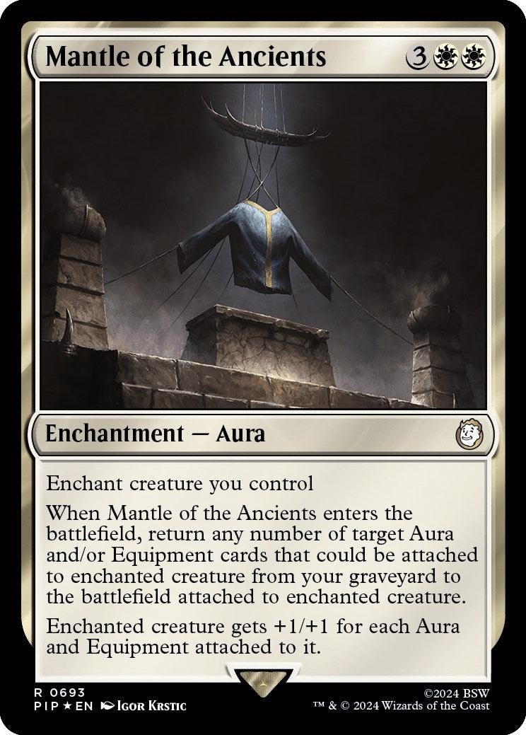Image for Mantle of the Ancients (Surge Foil) (693) (PIP) - Magic: The Gathering