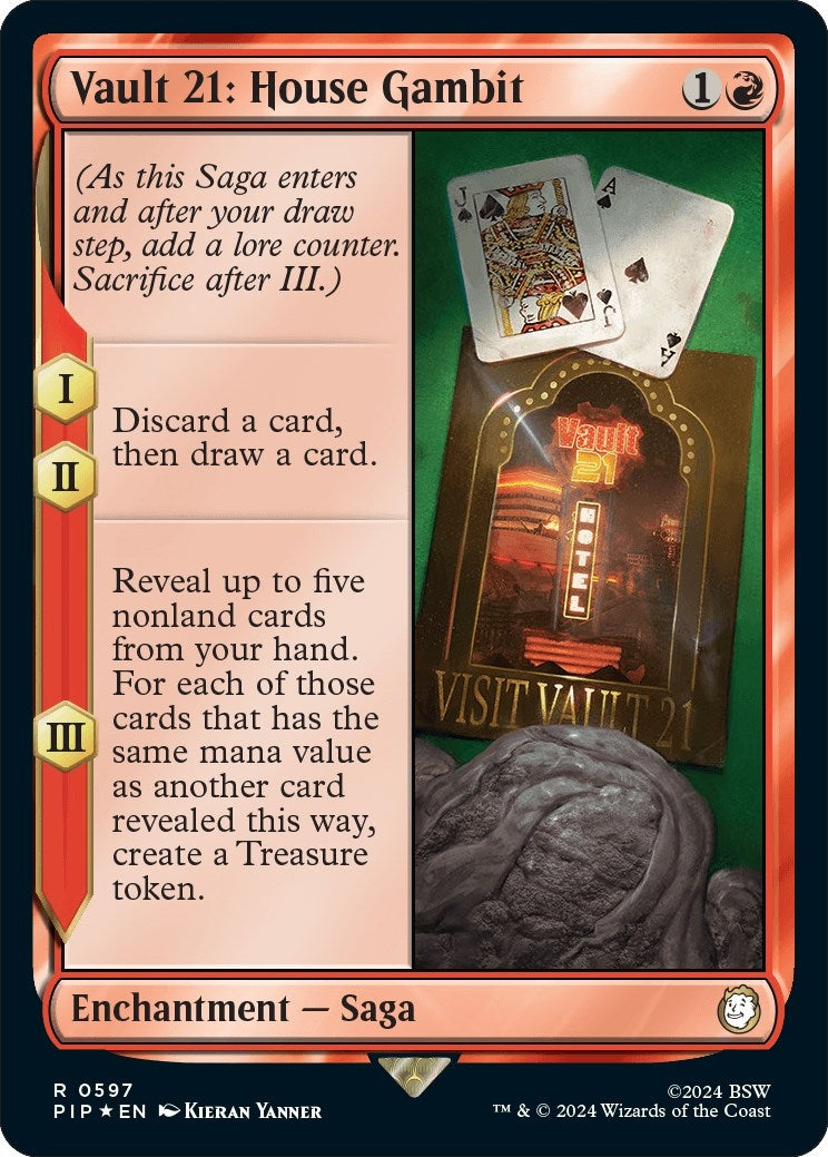 Image for Vault 21: House Gambit (Surge Foil) (597) (PIP) - Magic: The Gathering