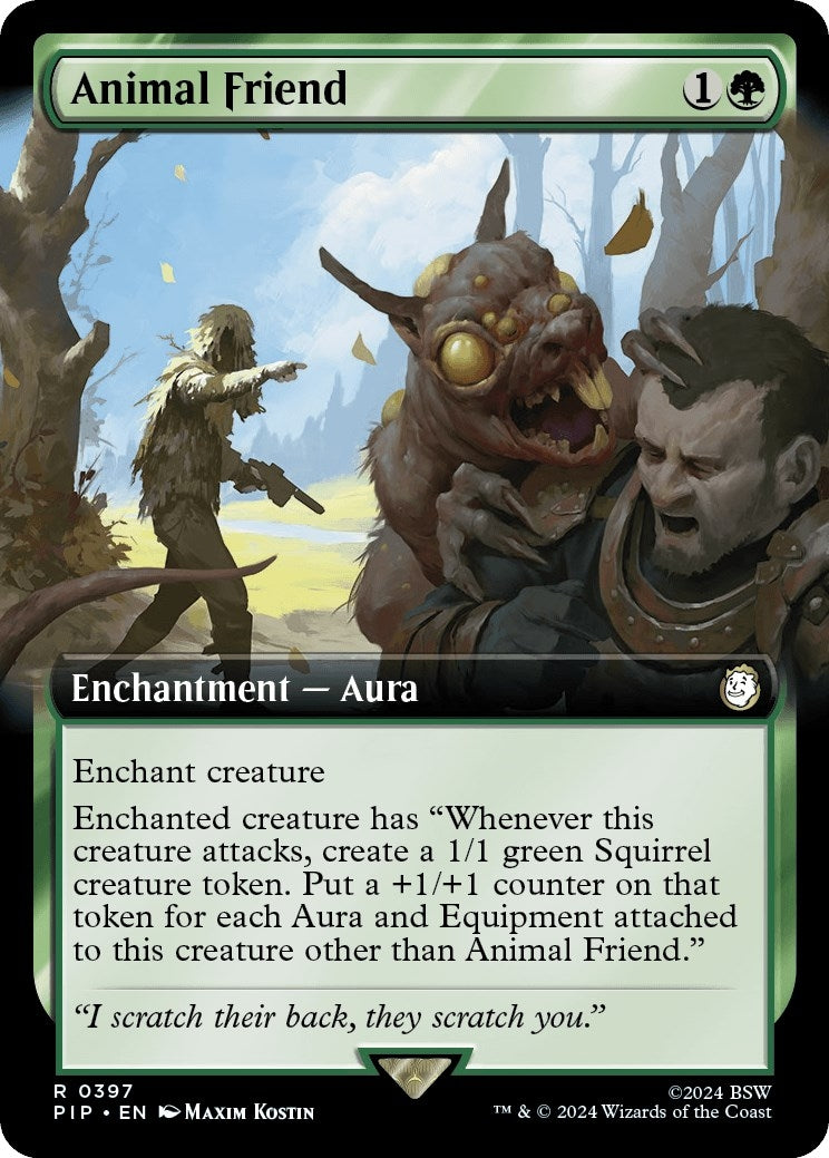 Image for Animal Friend (Extended Art) (397) (PIP) - Magic: The Gathering