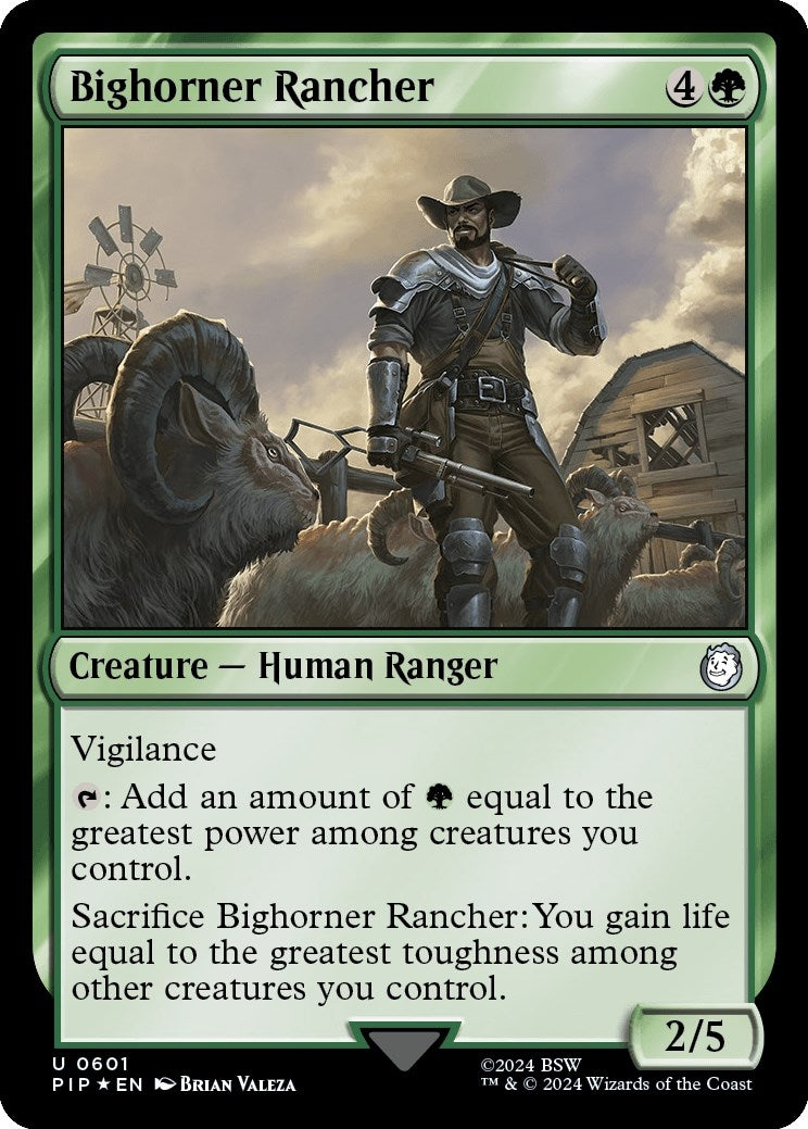 Image for Bighorner Rancher (Surge Foil) (601) (PIP) - Magic: The Gathering