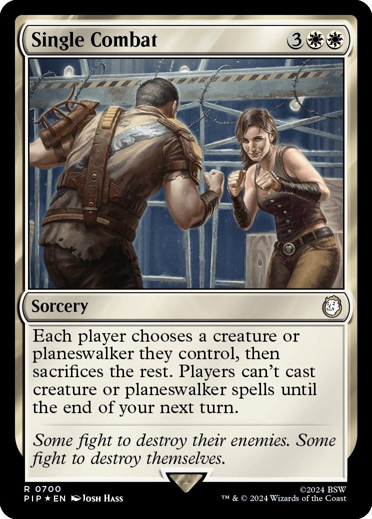 Image for Single Combat (Surge Foil) (700) (PIP) - Magic: The Gathering