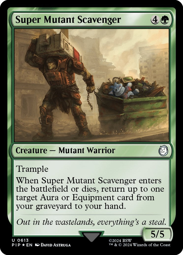 Image for Super Mutant Scavenger (Surge Foil) (613) (PIP) - Magic: The Gathering