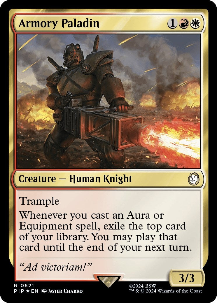 Image for Armory Paladin (Surge Foil) (621) (PIP) - Magic: The Gathering