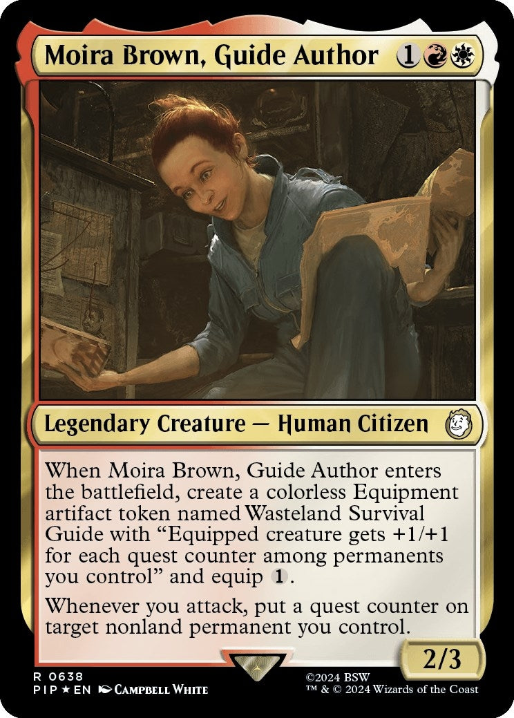 Image for Moira Brown, Guide Author (Surge Foil) (638) (PIP) - Magic: The Gathering