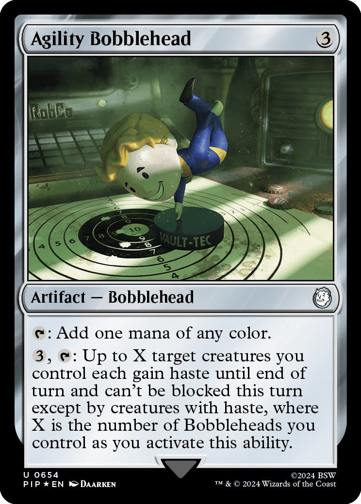 Image for Agility Bobblehead (Surge Foil) (654) (PIP) - Magic: The Gathering