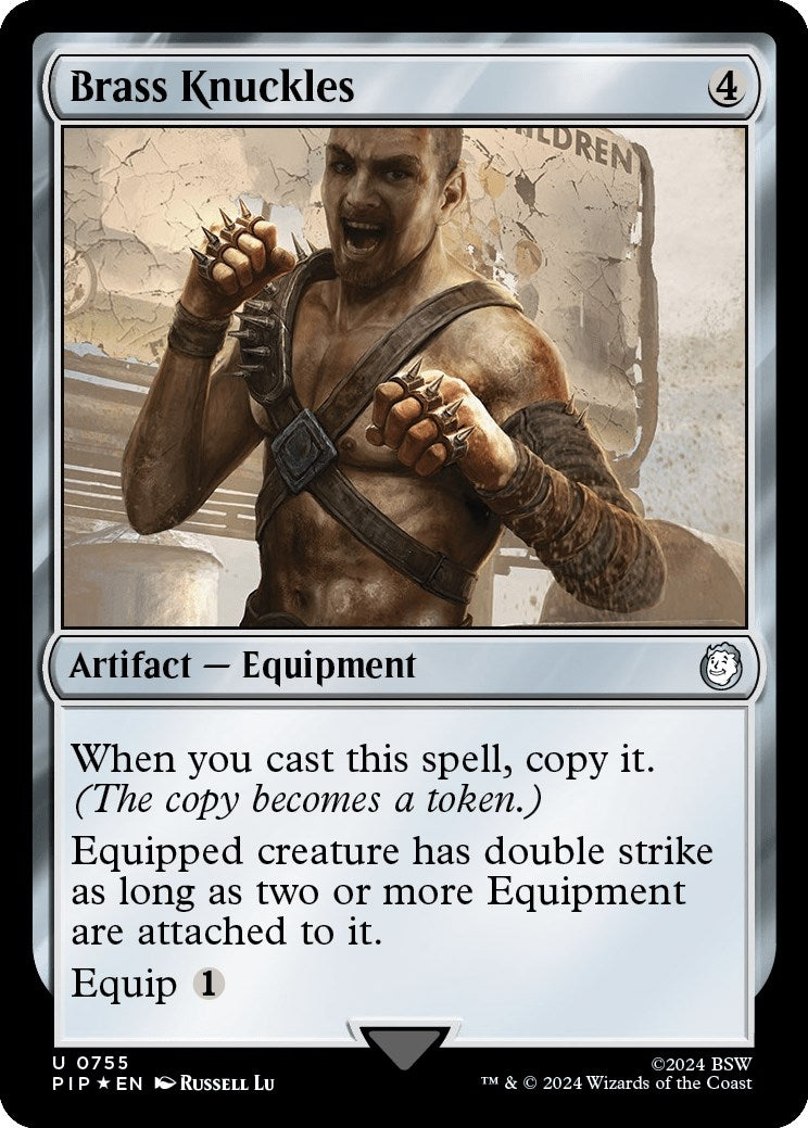 Image for Brass Knuckles (Surge Foil) (755) (PIP) - Magic: The Gathering