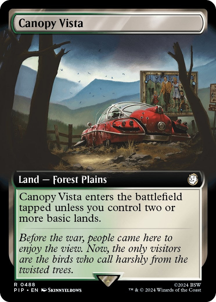 Image for Canopy Vista (Extended Art) (488) (PIP) - Magic: The Gathering