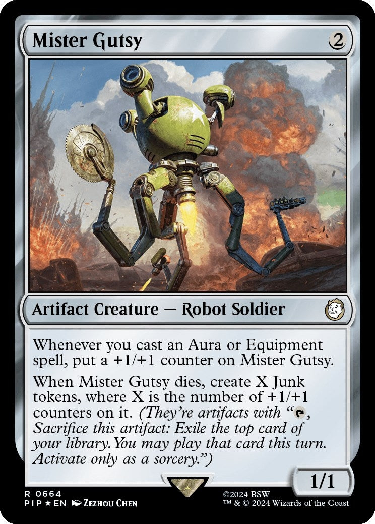 Image for Mister Gutsy (Surge Foil) (664) (PIP) - Magic: The Gathering