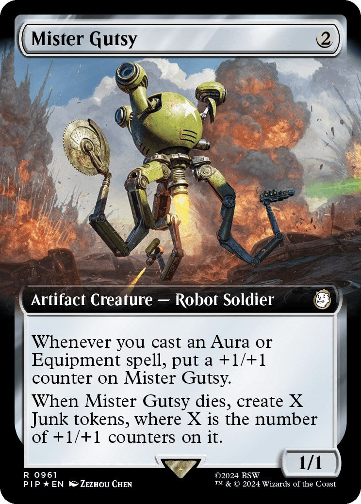 Image for Mister Gutsy (Extended Art) (Surge Foil) (961) (PIP) - Magic: The Gathering