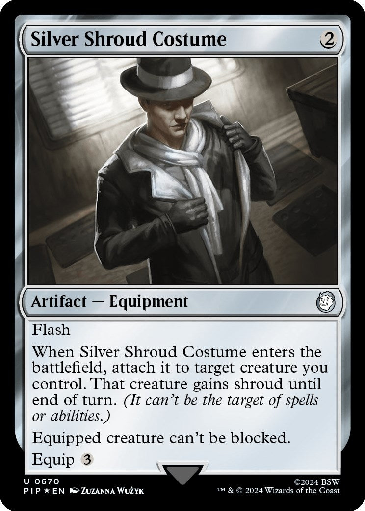 Image for Silver Shroud Costume (Surge Foil) (670) (PIP) - Magic: The Gathering