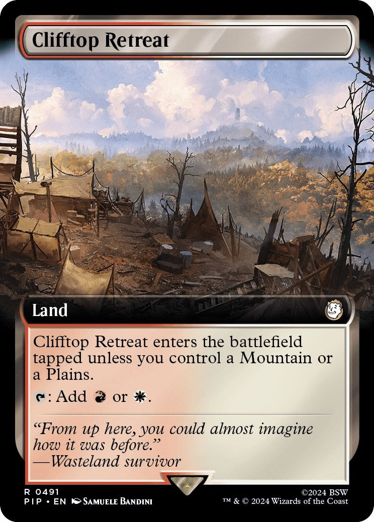 Image for Clifftop Retreat (Extended Art) (491) (PIP) - Magic: The Gathering