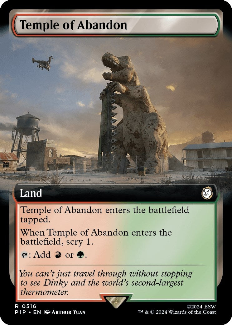 Image for Temple of Abandon (Extended Art) (516) (PIP) - Magic: The Gathering