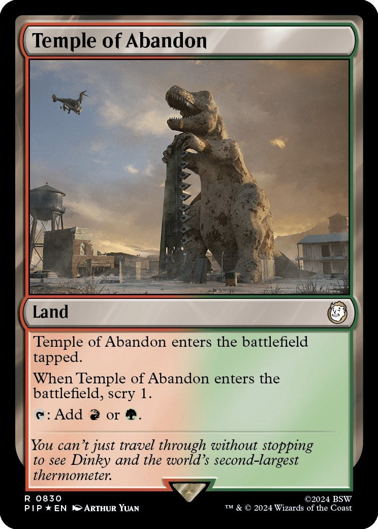 Image for Temple of Abandon (Surge Foil) (830) (PIP) - Magic: The Gathering