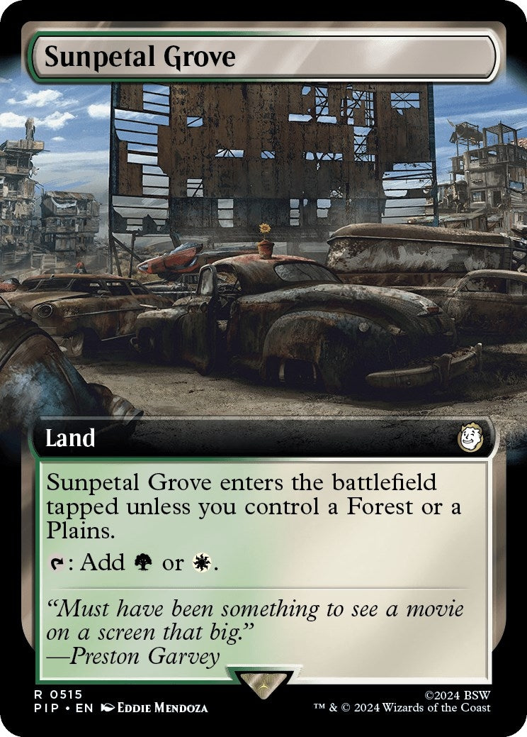 Image for Sunpetal Grove (Extended Art) (515) (PIP) - Magic: The Gathering