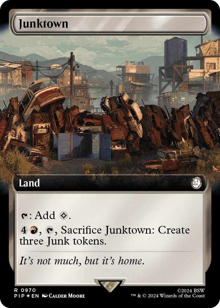 Image for Junktown (Extended Art) (Surge Foil) (970) (PIP) - Magic: The Gathering