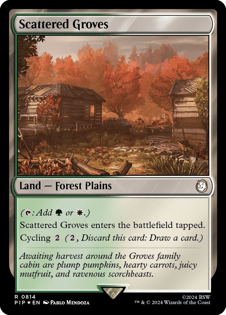 Image for Scattered Groves (Surge Foil) (814) (PIP) - Magic: The Gathering