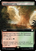 Image for Rootbound Crag (Extended Art) (Surge Foil) (1032) (PIP) - Magic: The Gathering