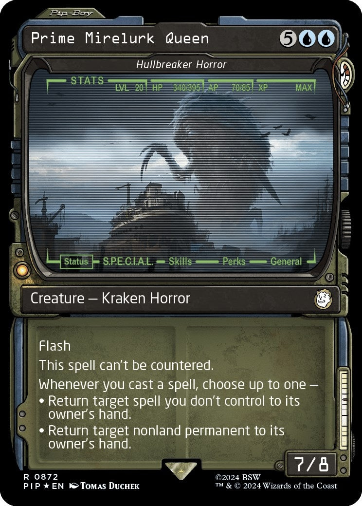 Image for Prime Mirelurk Queen - Hullbreaker Horror (Showcase) (Surge Foil) (872) (PIP) - Magic: The Gathering