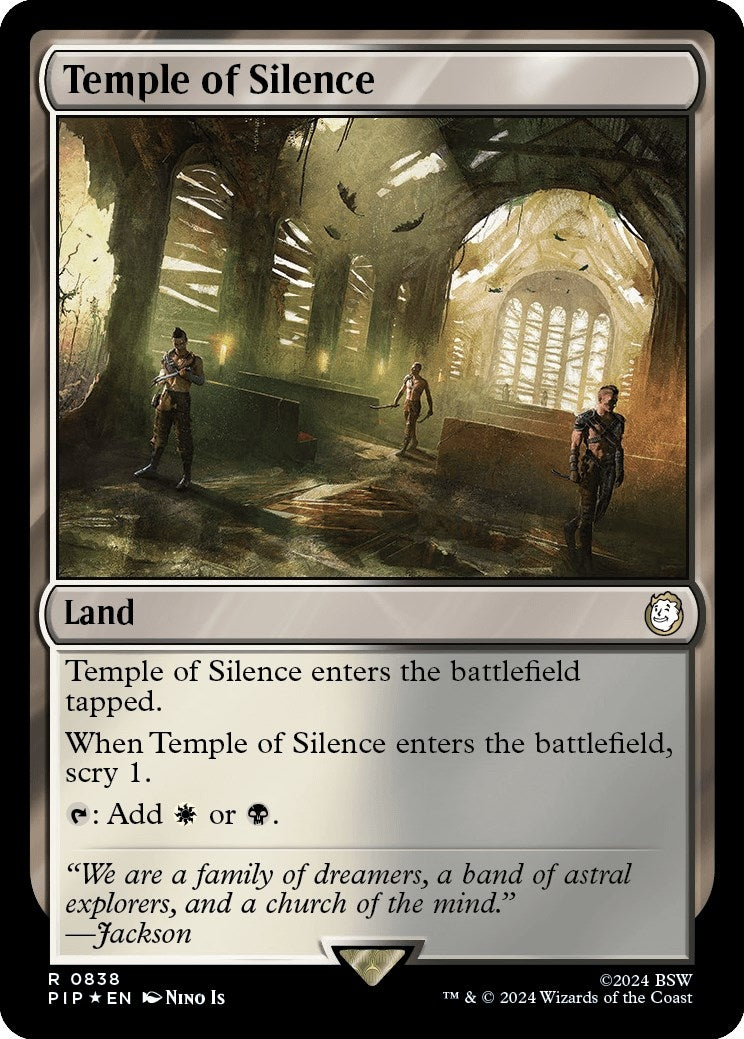 Image for Temple of Silence (Surge Foil) (838) (PIP) - Magic: The Gathering