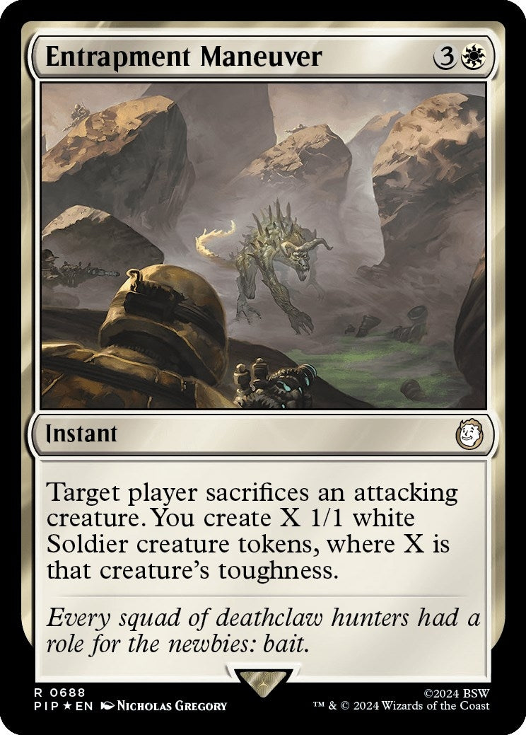 Image for Entrapment Maneuver (Surge Foil) (688) (PIP) - Magic: The Gathering