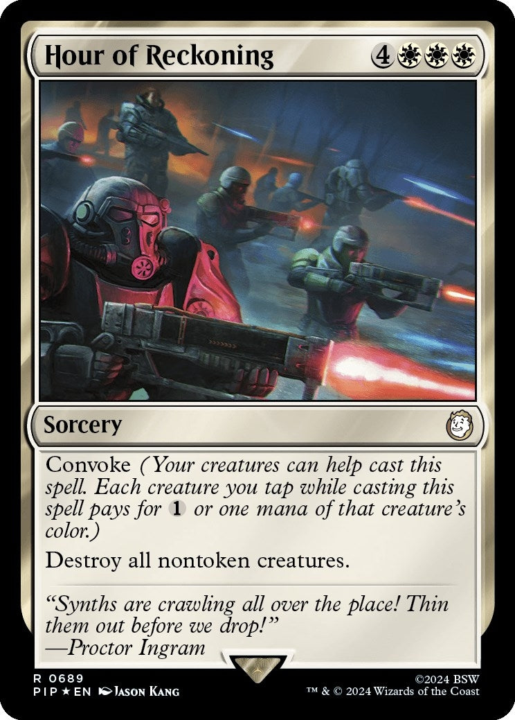 Image for Hour of Reckoning (Surge Foil) (689) (PIP) - Magic: The Gathering