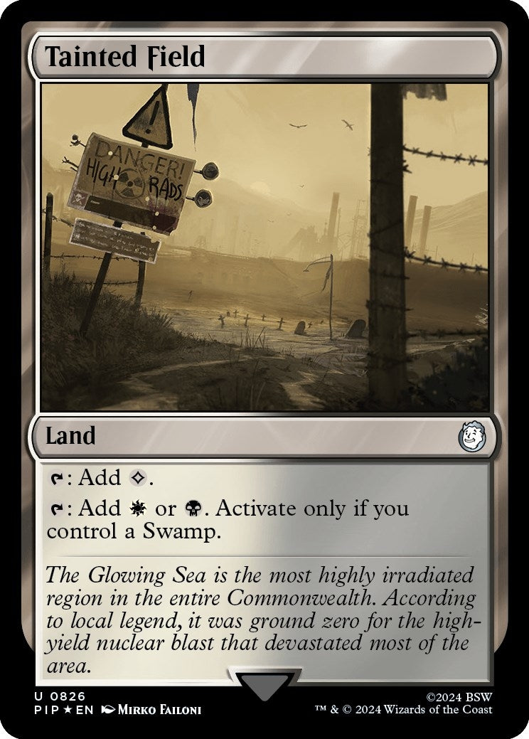 Image for Tainted Field (Surge Foil) (826) (PIP) - Magic: The Gathering