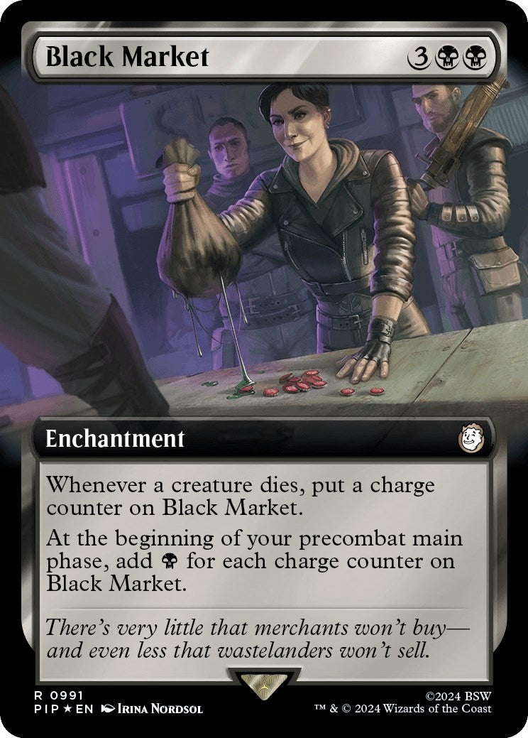 Image for Black Market (Extended Art) (Surge Foil) (991) (PIP) - Magic: The Gathering